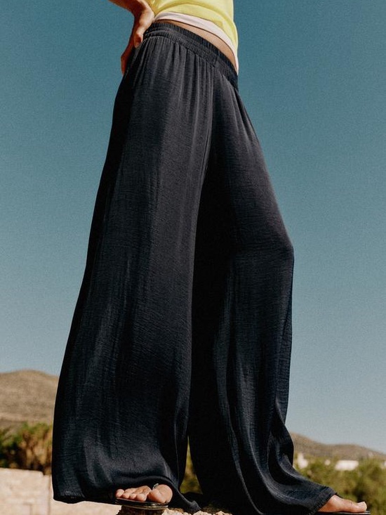 No Boundaries Pants - Black Wide Leg Palazzo Pants - S